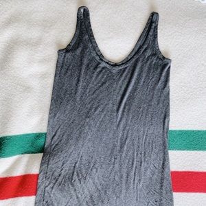 The Row Charcoal Gray Midi Tank Dress